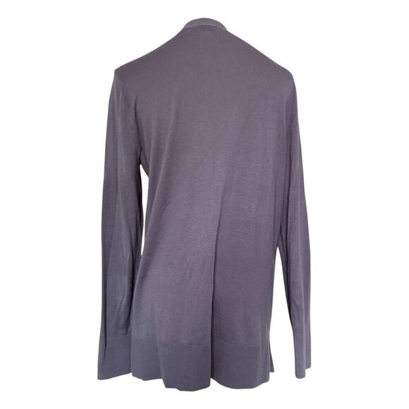LOFT Dark Academia Cardigan Womens M Purple Hipster Heritage Classic Prep Preppy - Picture 2 of 9